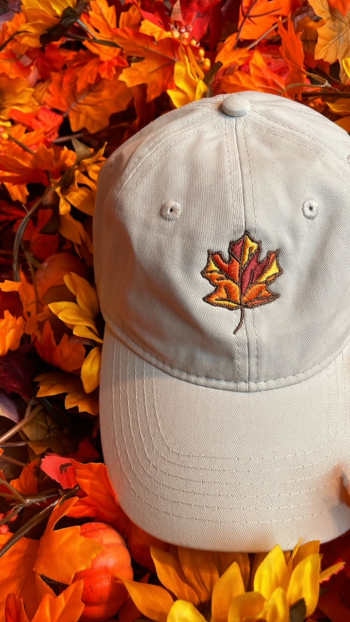 Maple Leaf Baseball hat and beanie