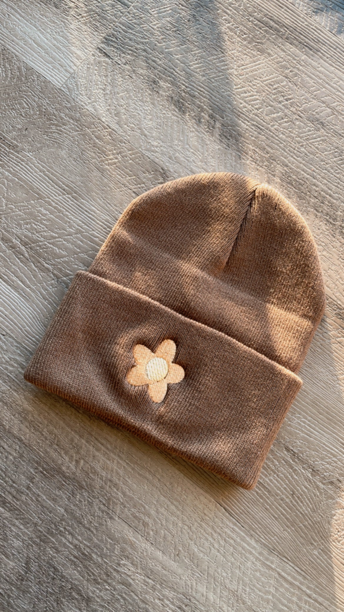 Daisy Embroidered Beanie