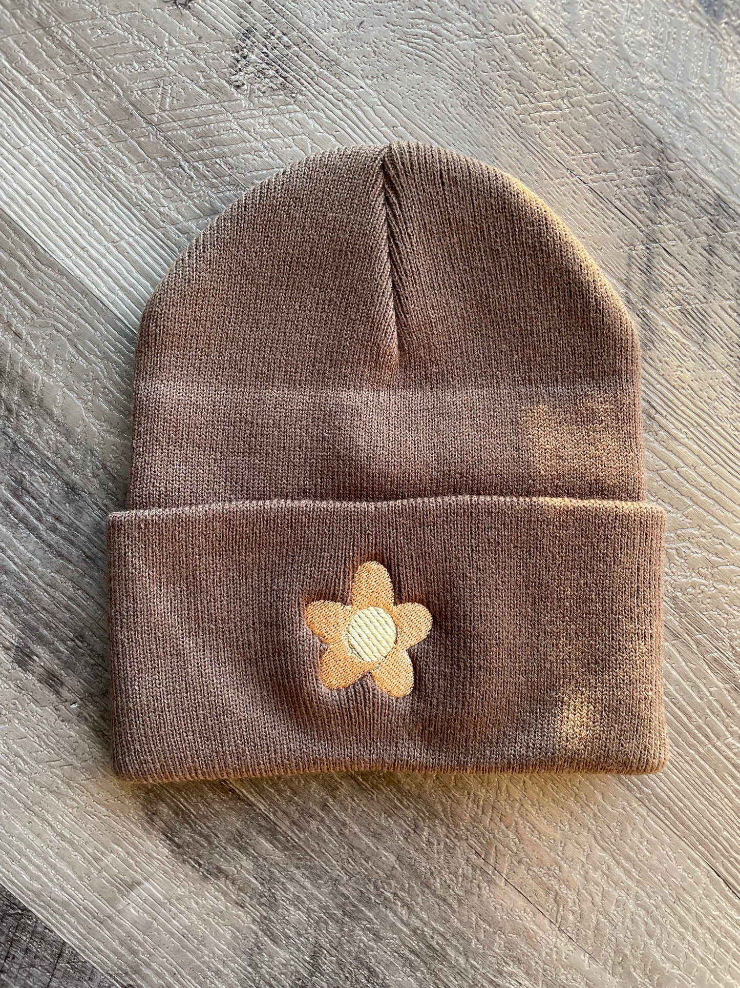 Daisy Embroidered Beanie