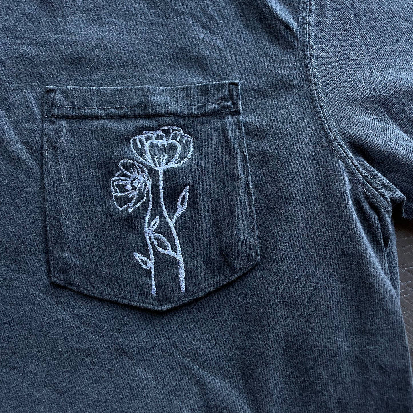 August Poppy Birth Flower Tee