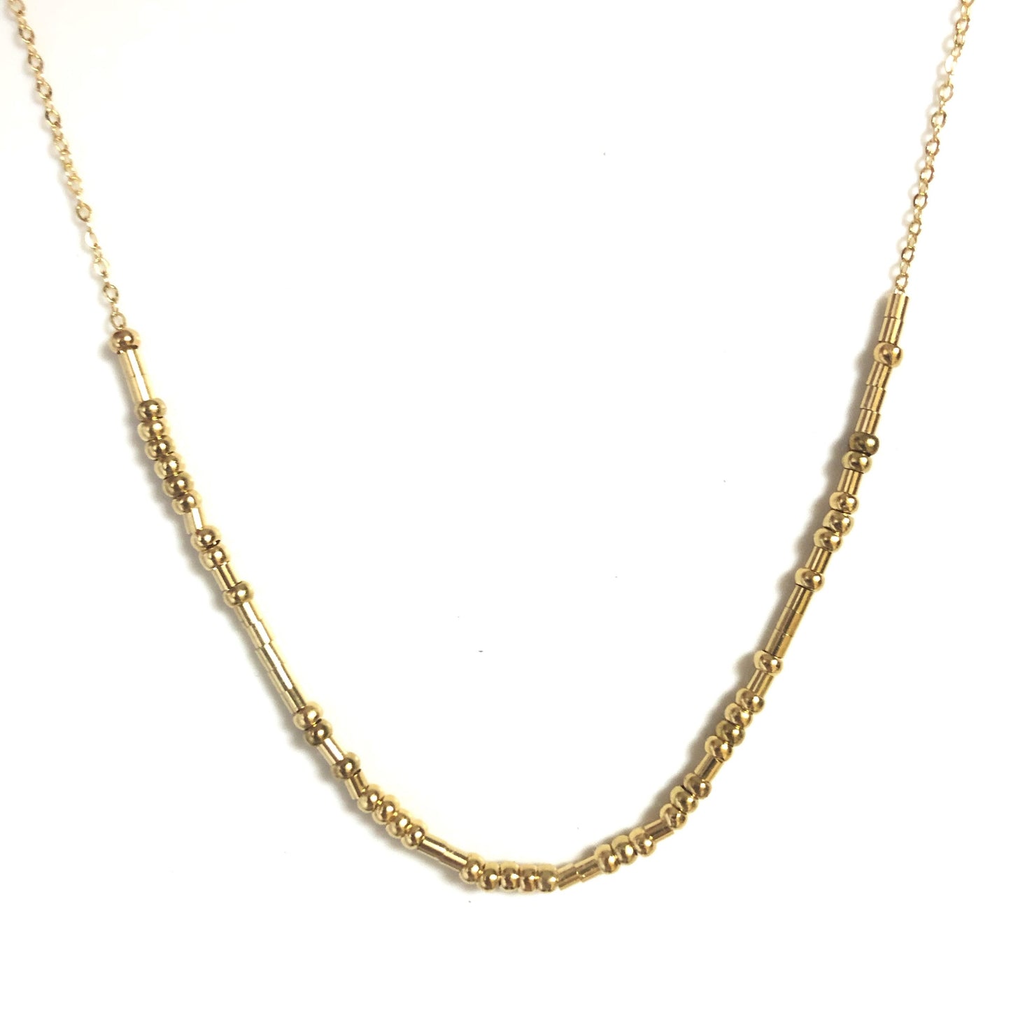 Where You Lead I Will Follow Morse Code Necklace