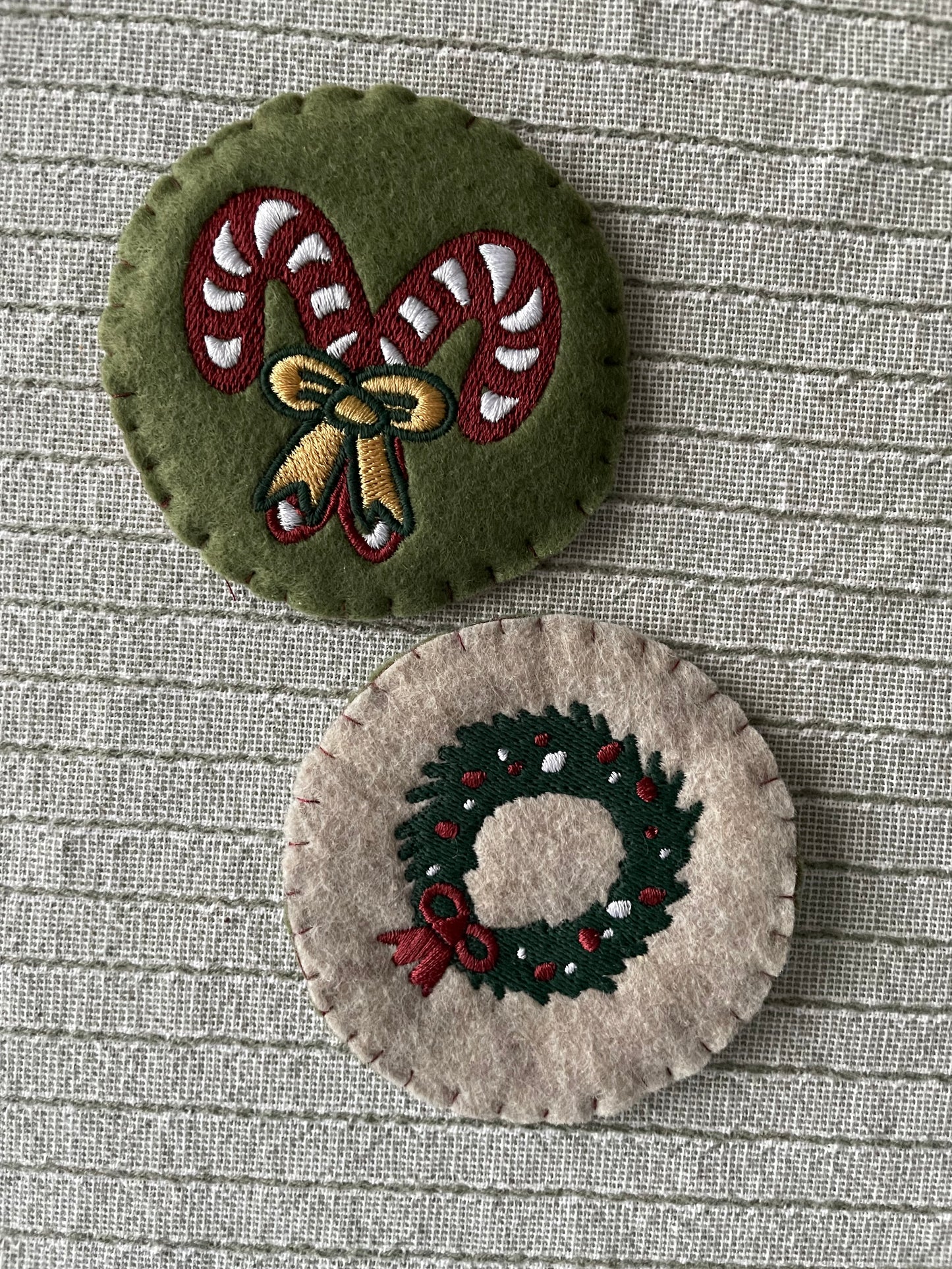 Winter Reversible Car Coasters