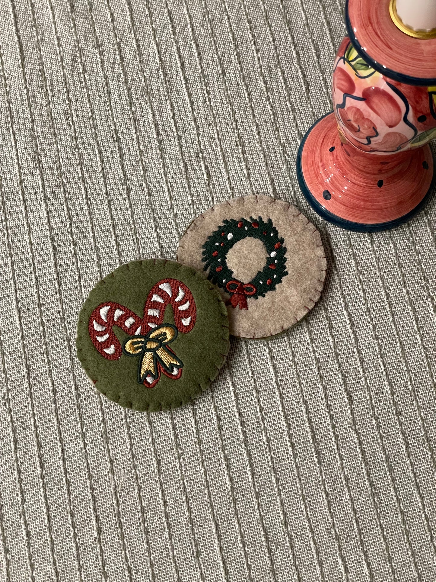 Winter Reversible Car Coasters