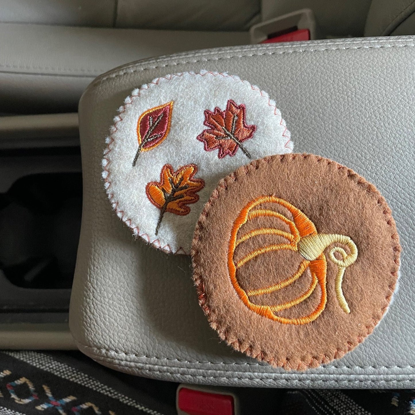 Autumn Reversible Car Coasters