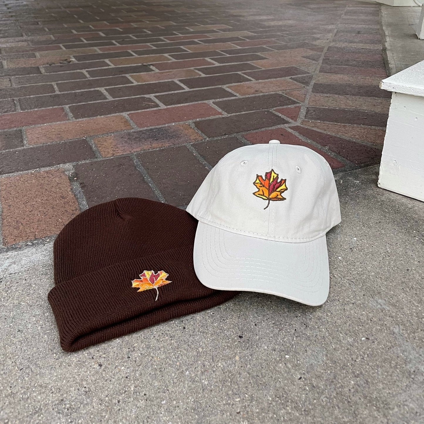 Maple Leaf Baseball hat and beanie