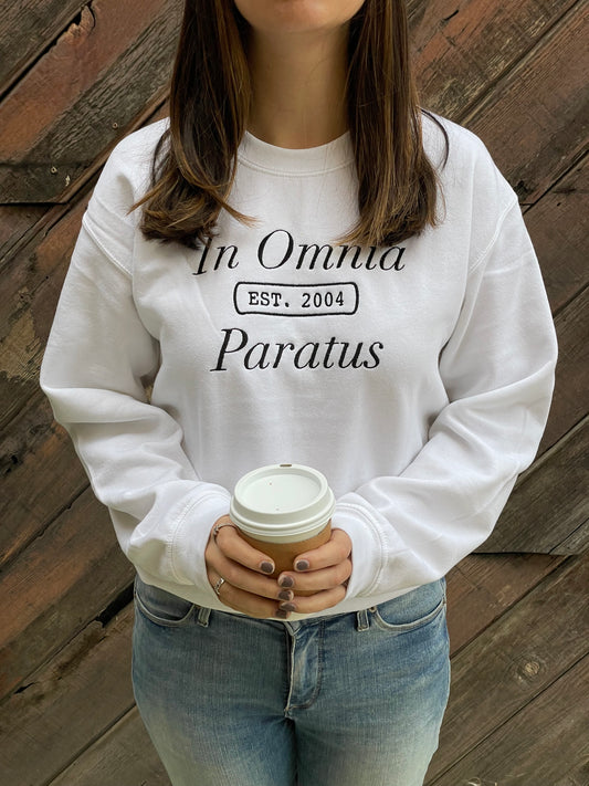 In Omnia Paratus Embroidered Sweatshirt
